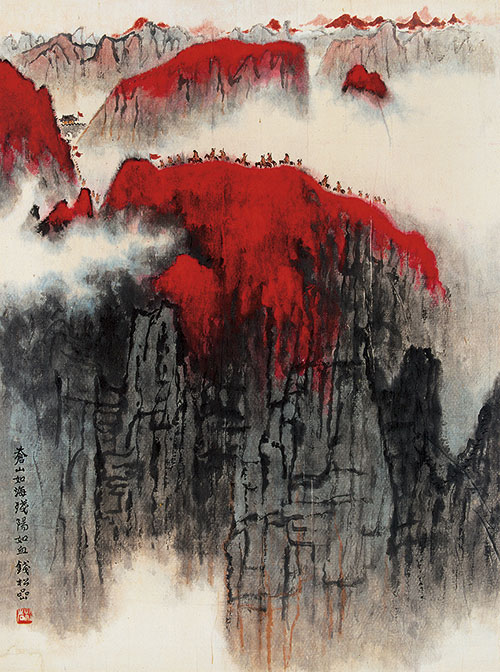 苍山如海残阳如血